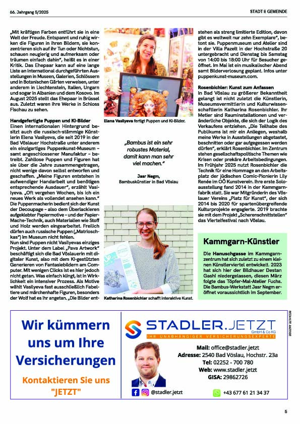 Stadtanzeiger - Bad V&ouml;slau - Mai 2025
